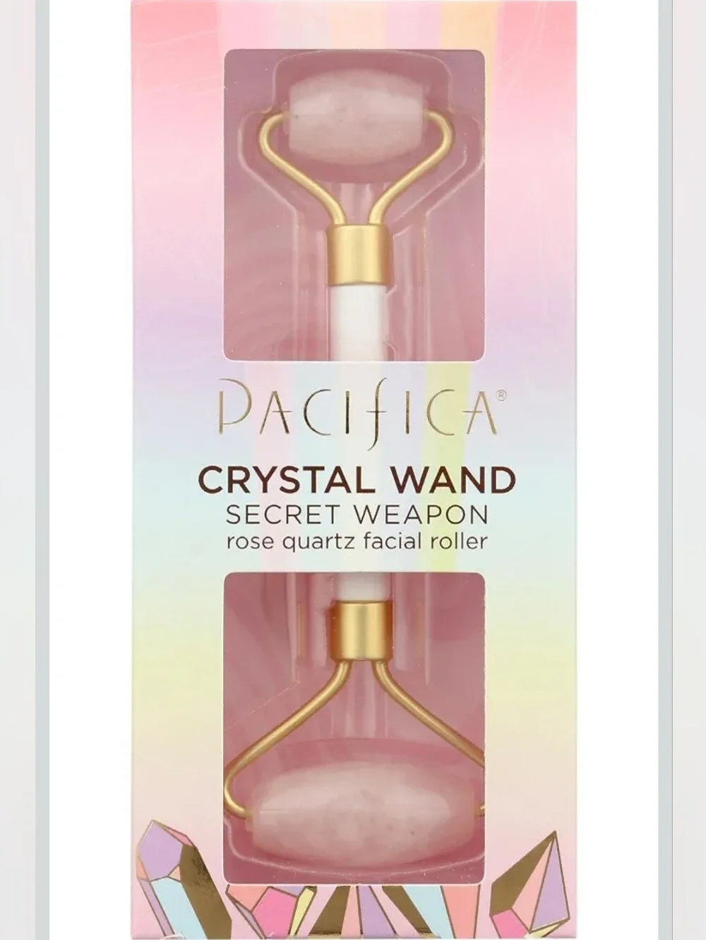 Pacifica Rose Quartz Crystal Wand Facial Roller